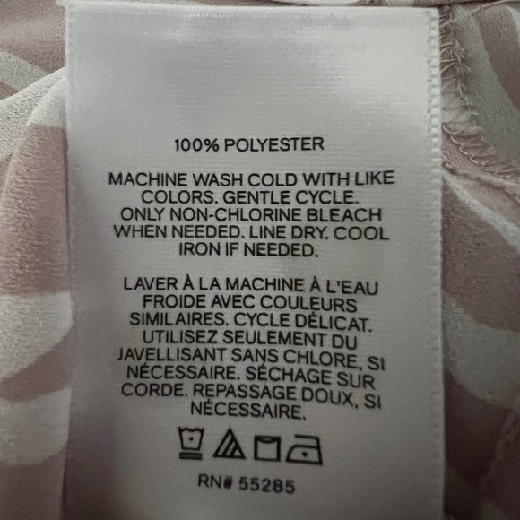 Express Light Pink Zebra Button Down Shirt - Picture 4 of 6